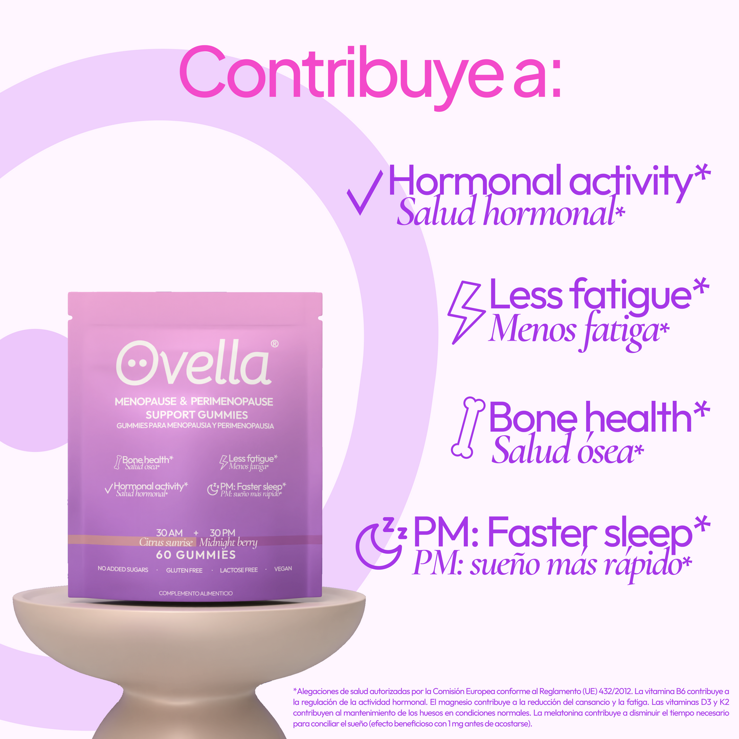 Ovella Gummies - 60 gummies, 30 días.